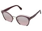 Miu Miu 0mu 53ts (garnet/pink Mirror Silver) Fashion Sunglasses