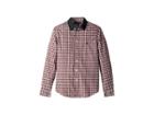 Polo Ralph Lauren Kids Plaid Cotton Poplin Shirt (big Kids) (red Multi) Boy's Clothing