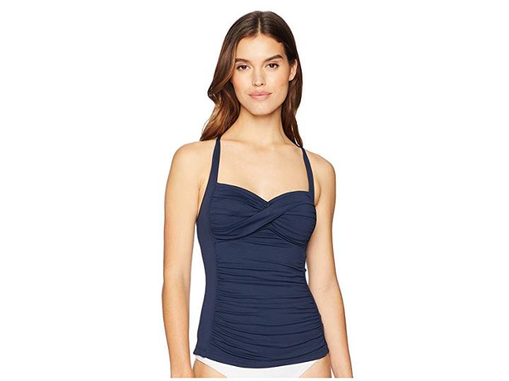 Seafolly Twist Bandeau Singlet (indigo) Women's Swimwear