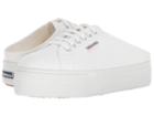 Superga 2284 Vcotw Platform Sneaker Mule (white) Women's Shoes