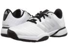 Adidas Kids Barricade Tennis (little Kid/big Kid) (white/silver/black) Kid's Shoes