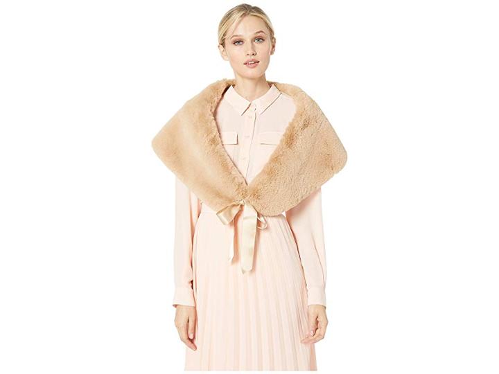 Echo Design Faux Fur Stole (chai) Women's Clothing