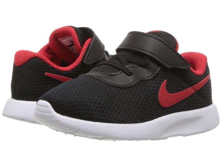 Nike Kids Tanjun (infant/toddler) (black University Red/white) Boys Shoes