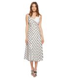 Sportmax Chevron Poplin Dress (black) Women's Dress