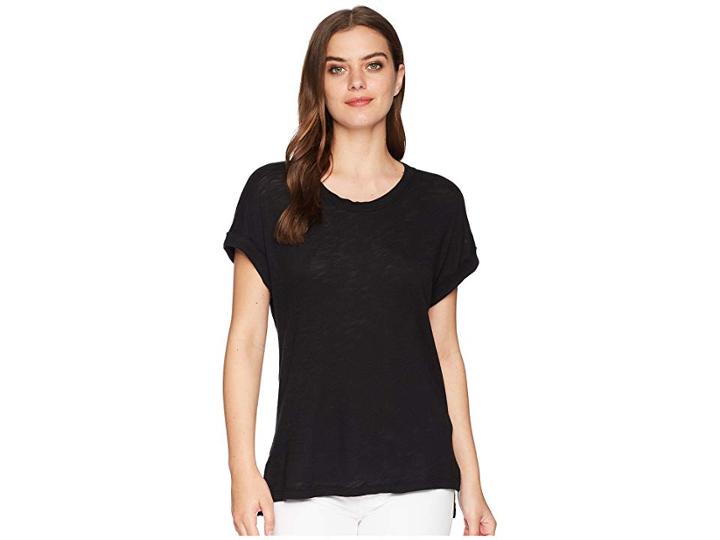 Splendid Crew Neck Tee (black) Women's T Shirt