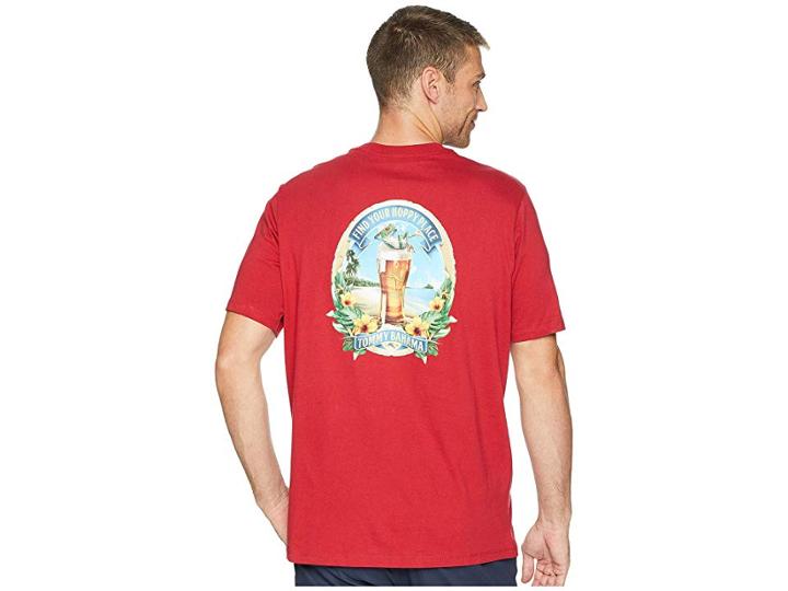 Tommy Bahama Your Hoppy Place Tee (scooter Red) Men's T Shirt