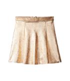 Kate Spade New York Kids Metallic Skirt (big Kids) (rose Gold Metallic) Girl's Skirt