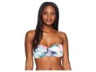 Tommy Bahama Fronds Ferdi Twist Bandeau Bra (white) Women's Swimwear