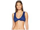Lucky Brand Belle-air Bralette Top (navy) Women's Swimwear