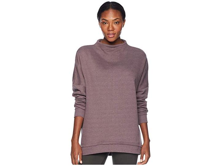 Reebok Elements Marble Oversized Crew (almost Grey) Women's Clothing