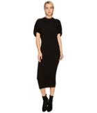 Sportmax Volto Knit Short Sleeve Dress (black) Women's Dress