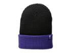 The North Face Kids Waffle Beanie (big Kids) (tnf Black/deep Blue) Beanies