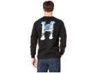 Huf Ice Rose Classic H Long Sleeve Tee (black) Men's T Shirt