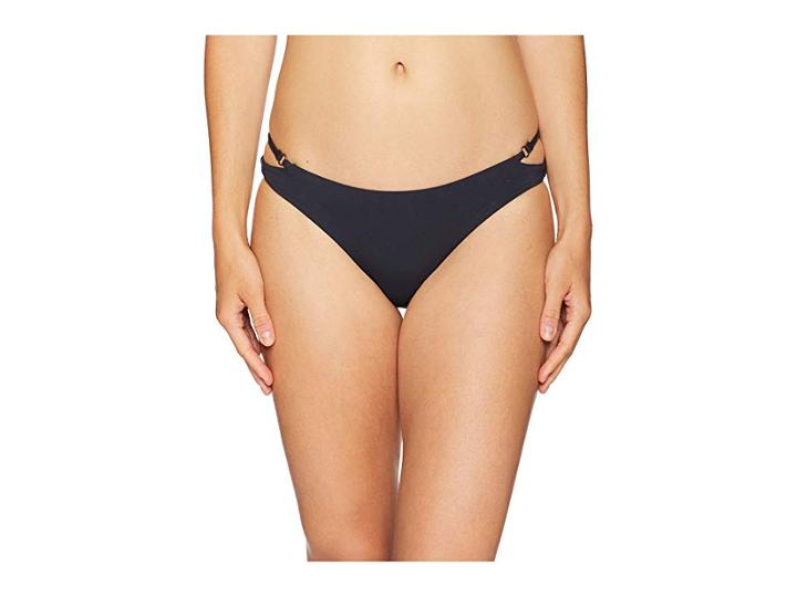 Roxy Solid Softly Love Regular Bottoms (true Black) Women's Swimwear
