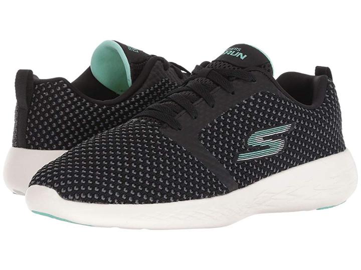 Skechers Go Run 600 15082 (black/aqua) Women's Running Shoes
