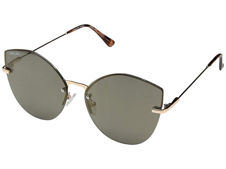 Thomas James La By Perverse Sunglasses Bubblegum (gold/smoke Lens) Fashion Sunglasses