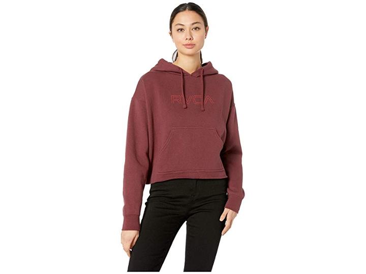 Rvca Pinner Hoodie (magenta Fade) Women's Sweatshirt
