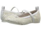 Kenneth Cole Reaction Kids Copy Tap 2 (toddler/little Kid) (white Glitter) Girls Shoes