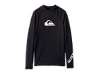 Quiksilver Kids All Time Long Sleeve Rashguard (big Kids) (black) Boy's Swimwear