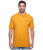 U.s. Polo Assn. Solid Interlock Polo (summer School Orange) Men's Short Sleeve Knit