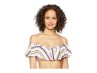 Splendid Line Up Off Shoulder Bandeau Bra Top (multi) Women's Swimwear