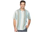 Tommy Bahama Sanchez Stripe Linen Shirt (voyager Blue) Men's Clothing