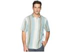 Tommy Bahama Sanchez Stripe Linen Shirt (voyager Blue) Men's Clothing