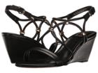 Isola Farrah (black Cow Quilin) Women's Sandals