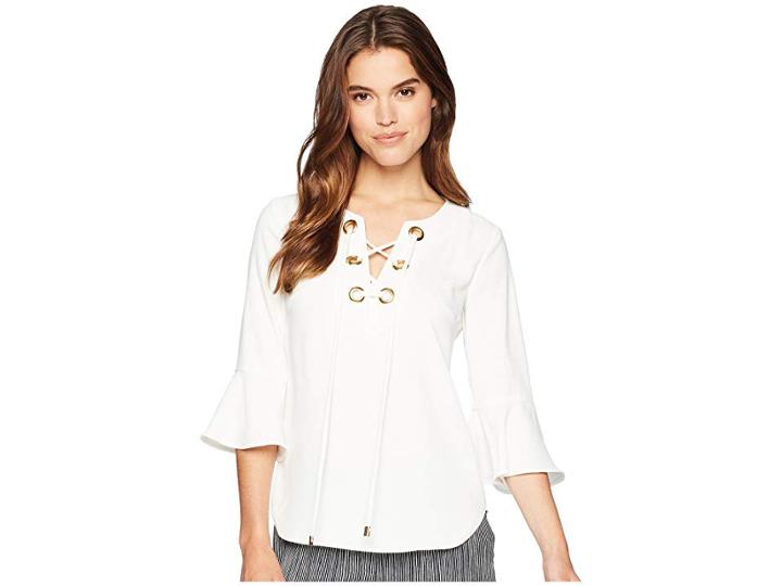 Trina Turk Xandra Top (whitewash) Women's Clothing