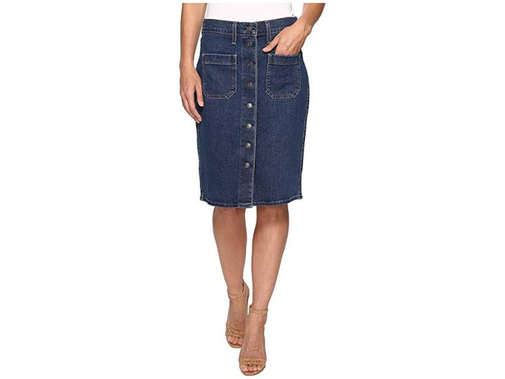 Levi's(r) Womens Front Detailed Skirt (indigo Velvet) Women's Skirt