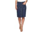 Levi's(r) Womens Front Detailed Skirt (indigo Velvet) Women's Skirt