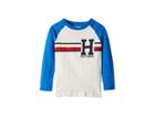 Tommy Hilfiger Kids Matt Long Sleeve Crew Neck Raglan (big Kids) (snow White) Boy's Clothing