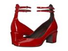 Free People Lana Block Heel (red) Women's 1-2 Inch Heel Shoes