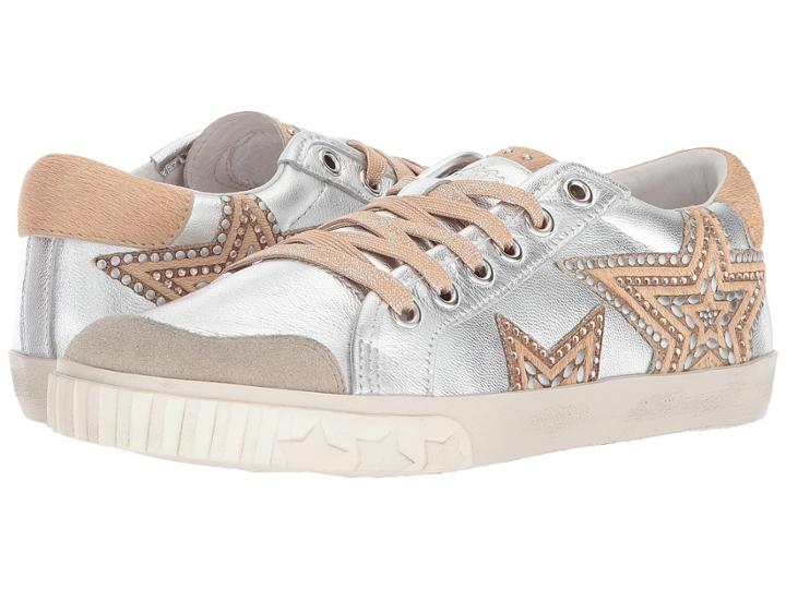 Ash Magic (silver/liquid Beige/silver Sheep Metal) Women's Lace Up Casual Shoes