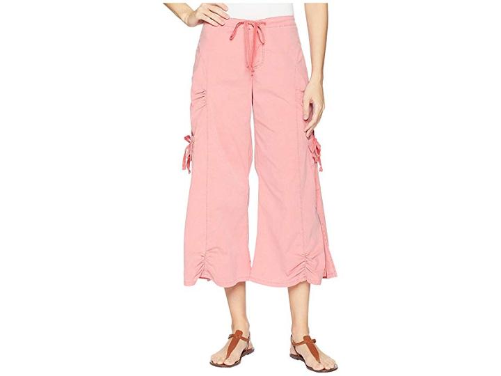 Xcvi Cargo Gaucho Crop (sunset Orange) Women's Capri