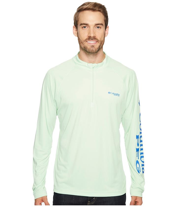Columbia Terminal Tackle 1/4 Zip (key West/vivid Blue) Men's Clothing