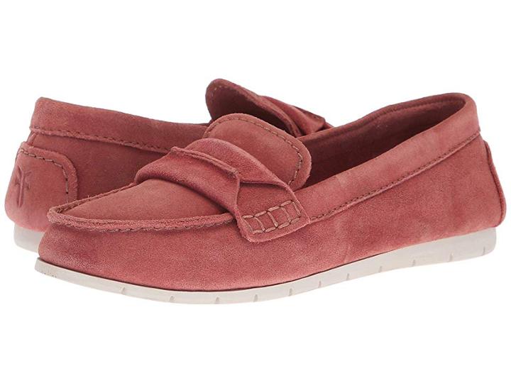 Frye Sedona Seam Moc (salmon Soft Oiled Suede) Women's Moccasin Shoes