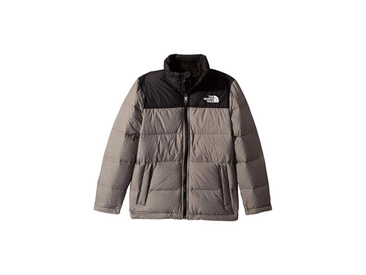 The North Face Kids Nuptse Down Jacket (little Kids/big Kids) (tnf Medium Grey Heather) Boy's Coat