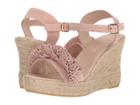 Sesto Meucci 8476-a (mid Pink Suede (dusty Pink)) Women's Wedge Shoes