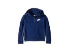 Nike Kids Av15 1/2 Zip Hoodie (toddler) (blue Void) Boy's Sweatshirt