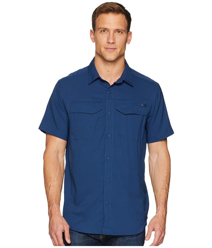 Columbia Silver Ridge Litetm Short Sleeve Shirt (carbon) Men's Short Sleeve Button Up