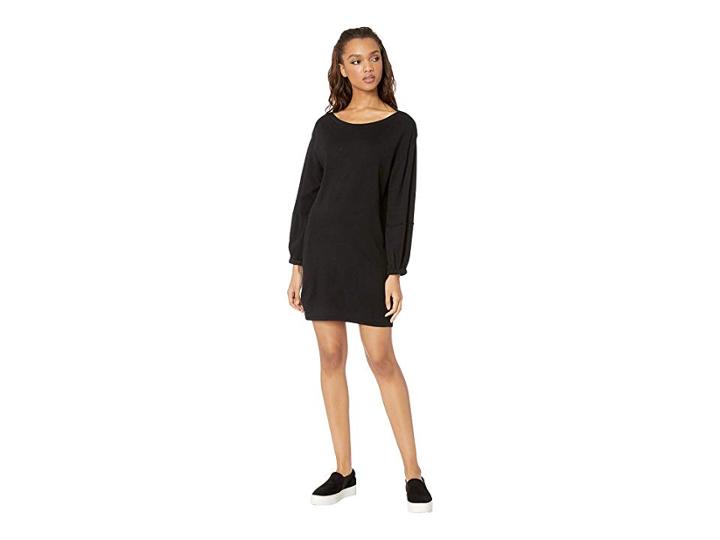 Splendid Nova Cashmere Blend Sweater Dress (black) Women's Dress