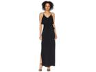 Michael Michael Kors Chain Strap Flutter Maxi (black) Women's Dress
