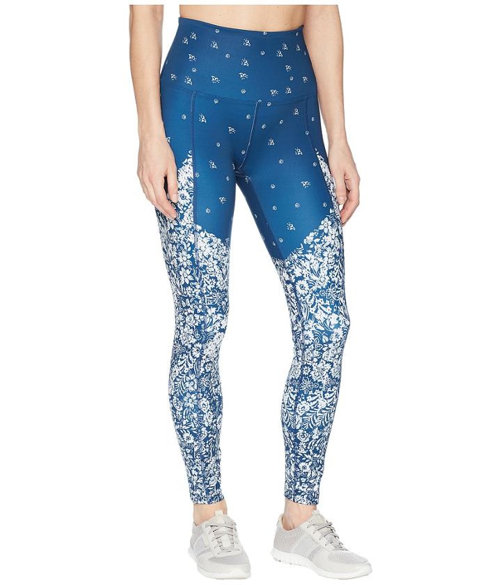 Free People Movement Sunny Bandana Leggings (blue) Women's Casual Pants