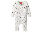Joules Kids Printed Waffle Footie (infant) (cream Teeny Trees) Boy's Jumpsuit & Rompers One Piece
