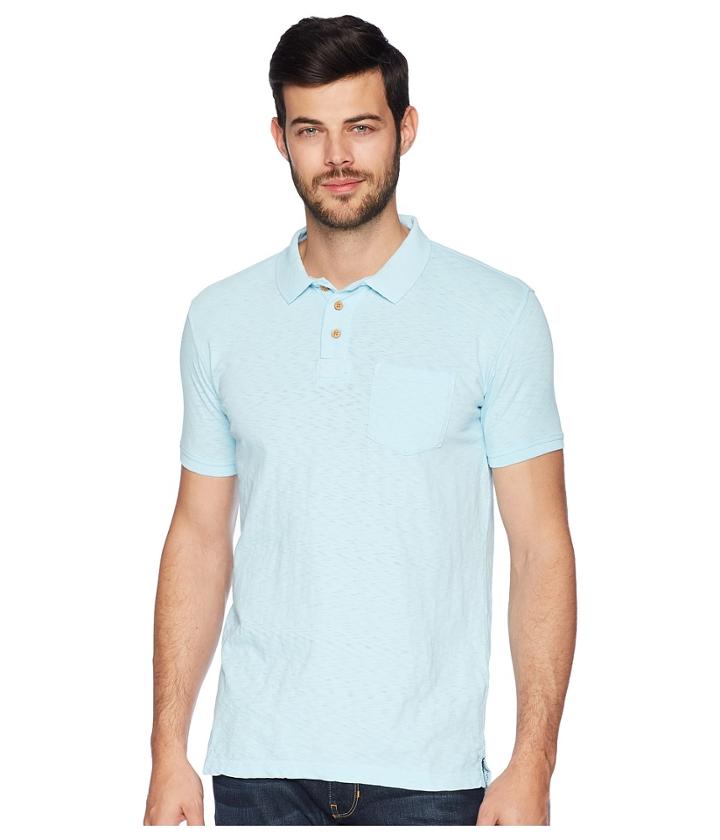 Vintage 1946 Negative Slub Polo (dream Blue) Men's Clothing