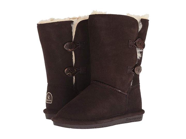 Bearpaw Kids Lori (little Kid/big Kid) (chocolate) Girls Shoes