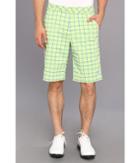 Puma Golf Plaid Tech Short (lime Green) Men's Shorts