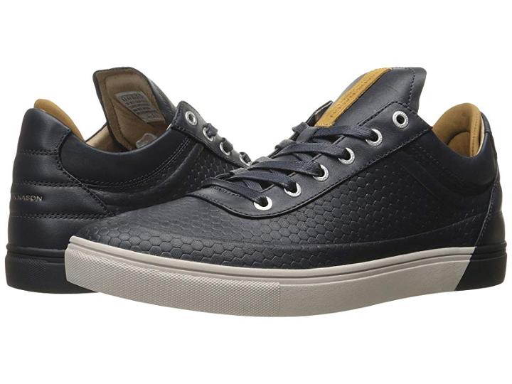 Mark Nason Canter (navy Embossed Leather) Men's Shoes