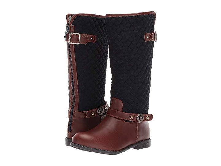 Tommy Hilfiger Kids Andrea Equine (little Kid/big Kid) (cognac Peacoat) Girl's Shoes